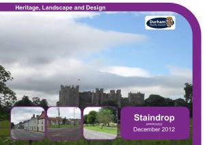 Staindrop Conservation Area Character Appraisal