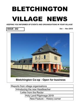 Bletchington Village News Keeping You Informed of Events and Organisations in Your Village