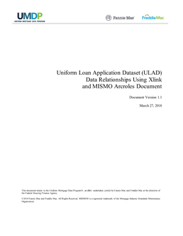 ULAD Data Relationships Using Xlink and MISMO Arcroles