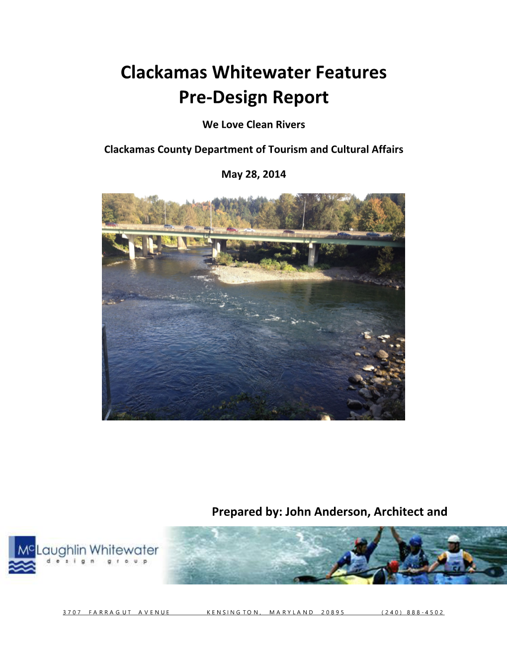 Clackamas Whitewater Features Pre-Design Report