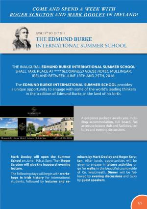 Edmund Burke International Summer School