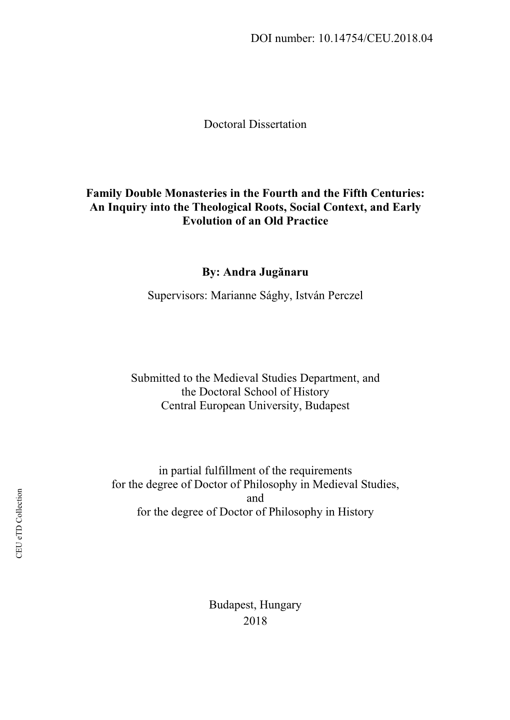 Doctoral Dissertation