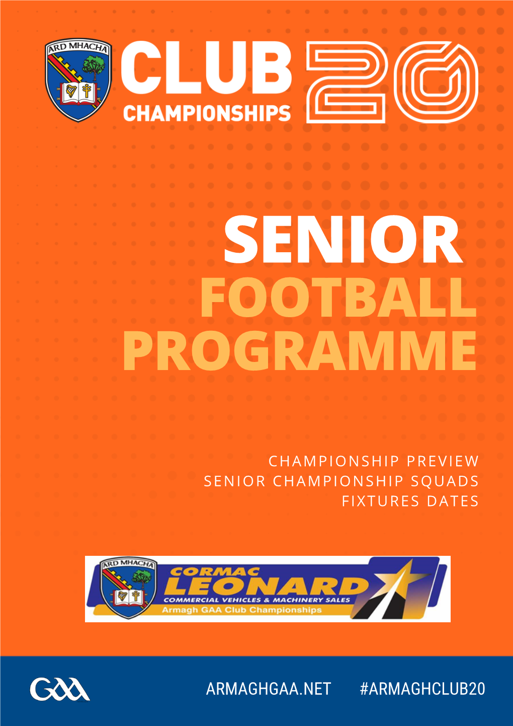 Senior Club Championship Quarter Final Programme