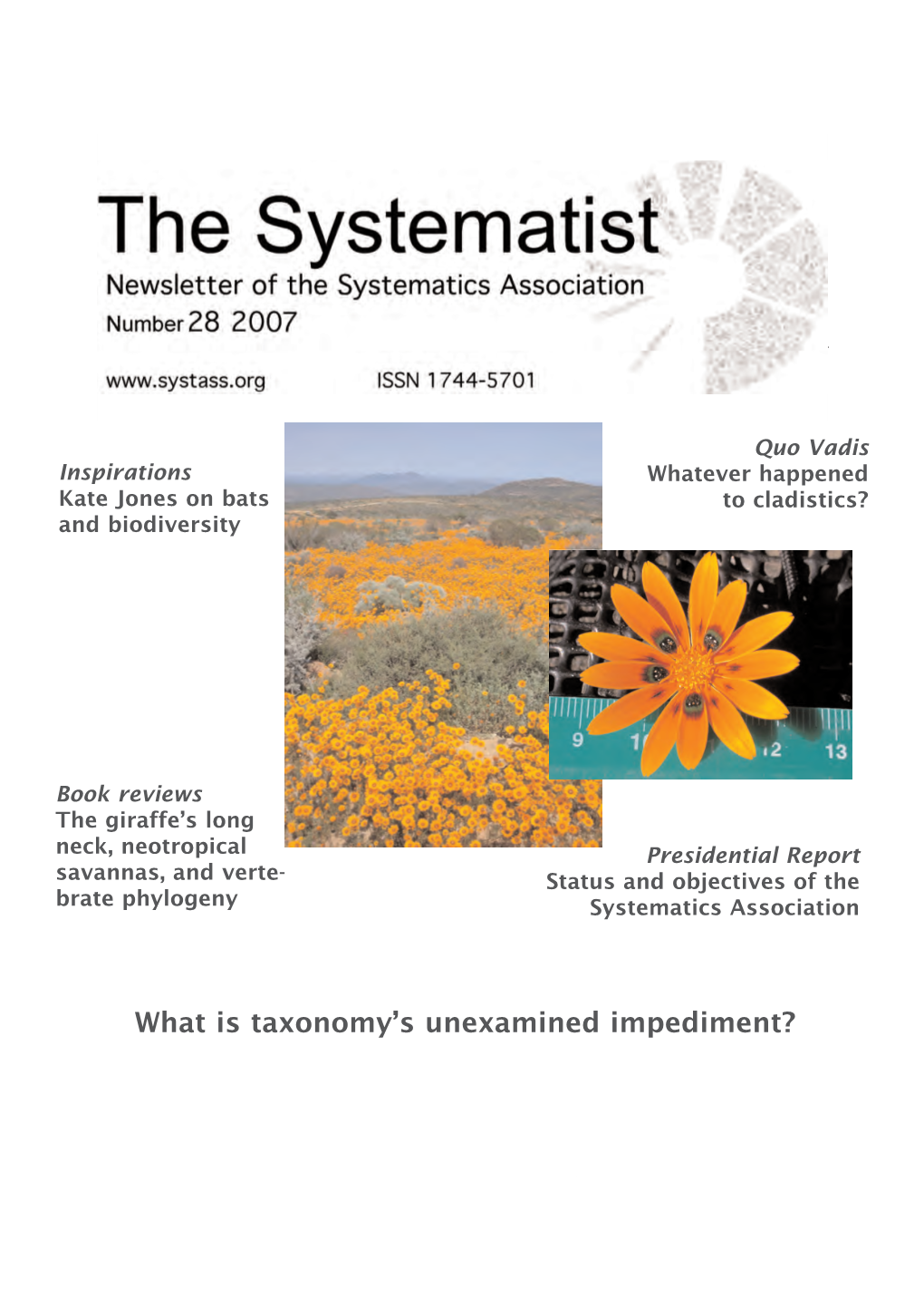 What Is Taxonomy's Unexamined Impediment?