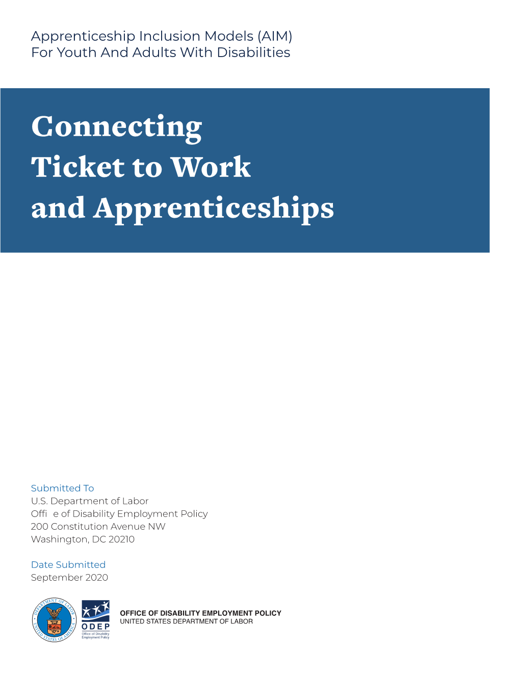 Connecting Ticket to Work and Apprenticeships