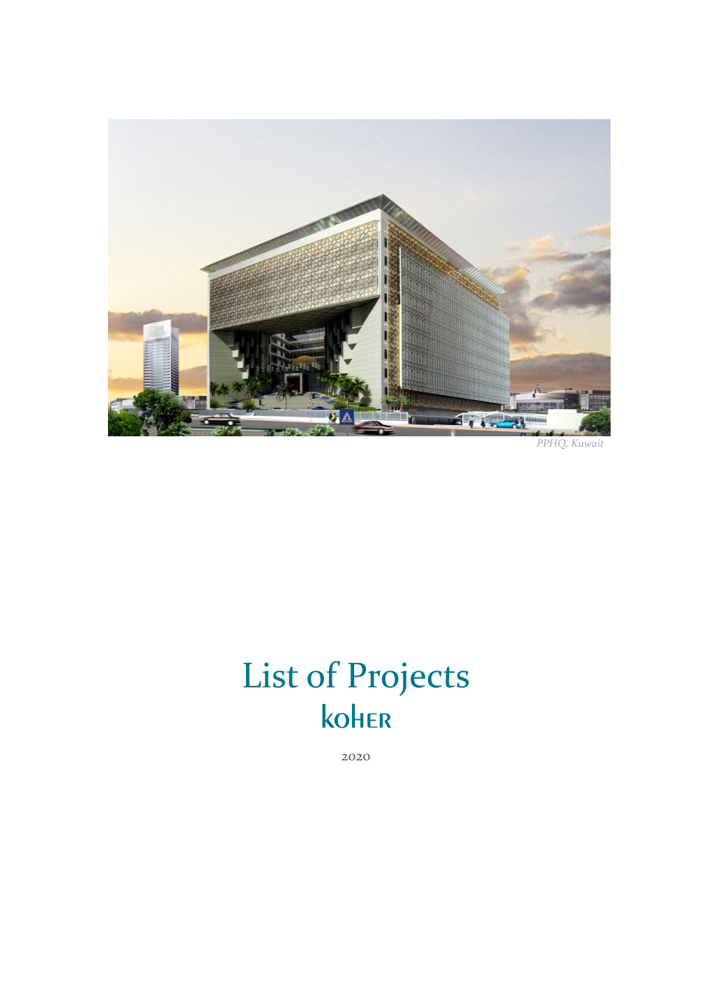 List of Projects Koher