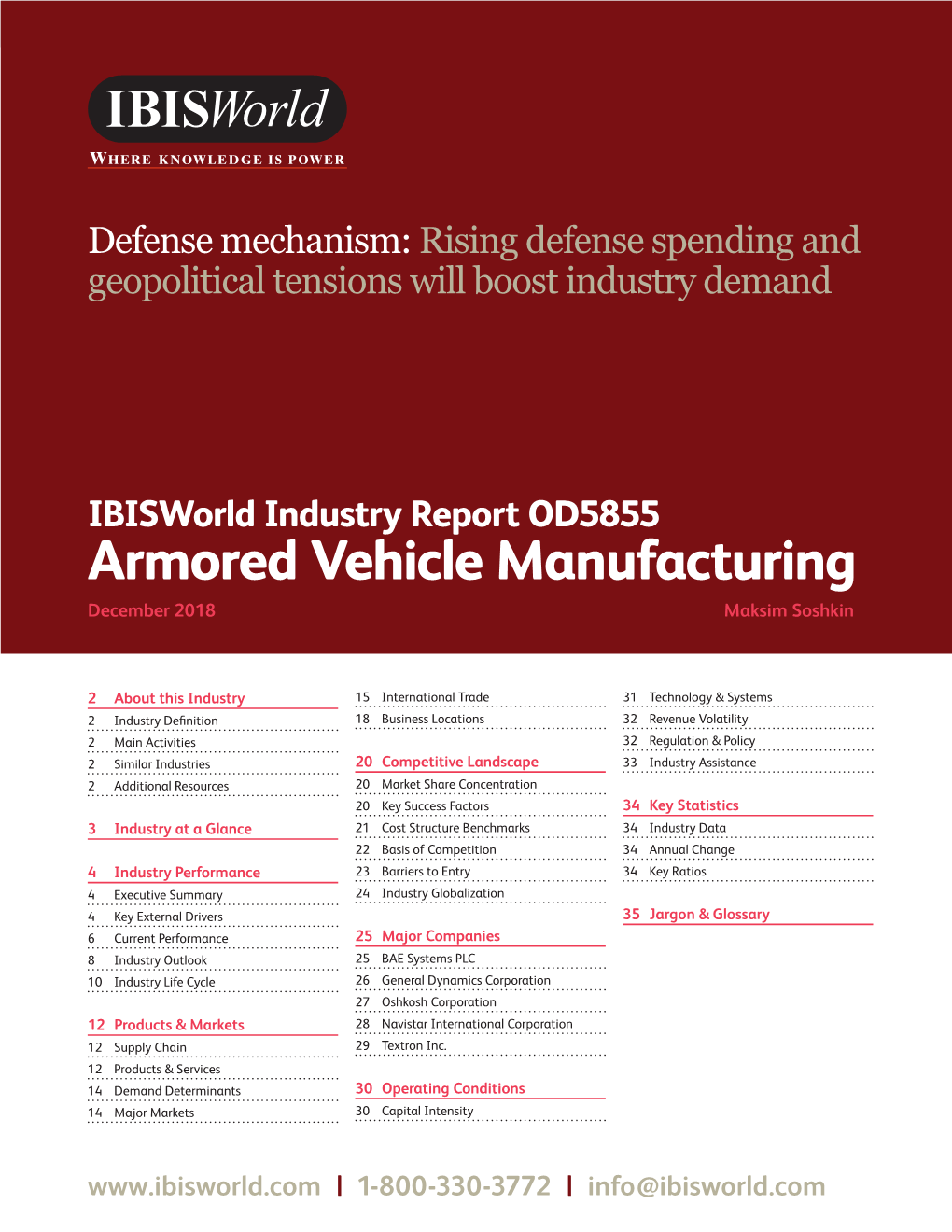 Armored Vehicle Manufacturing December 2018 1