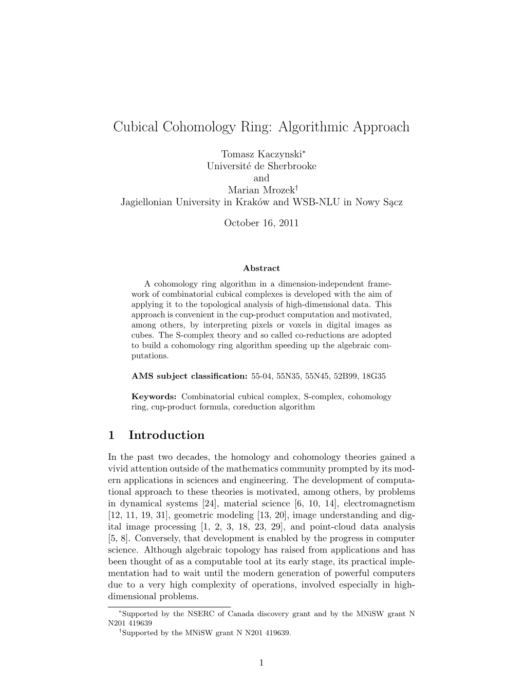 Cubical Cohomology Ring: Algorithmic Approach