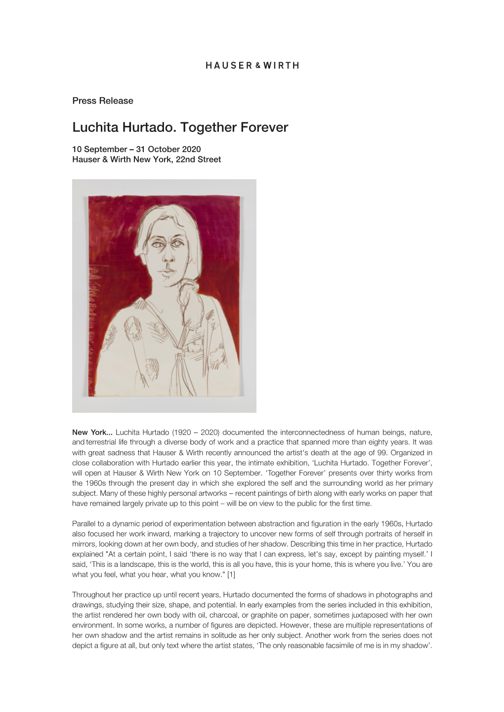 Luchita Hurtado. Together Forever