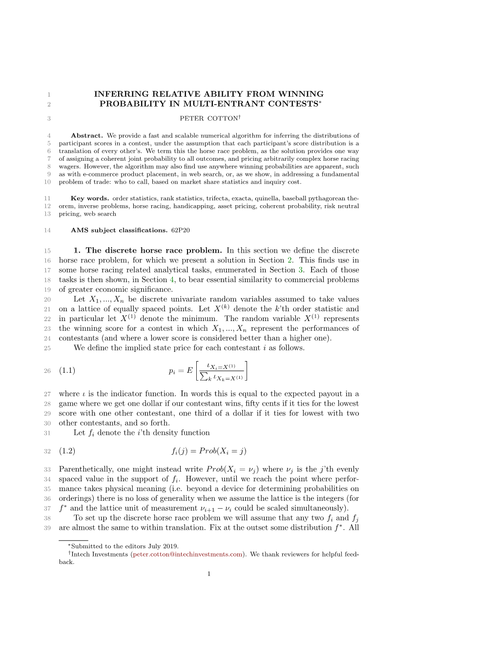 FEATURED Inferring Relative Ability from Winning Probability in Multi