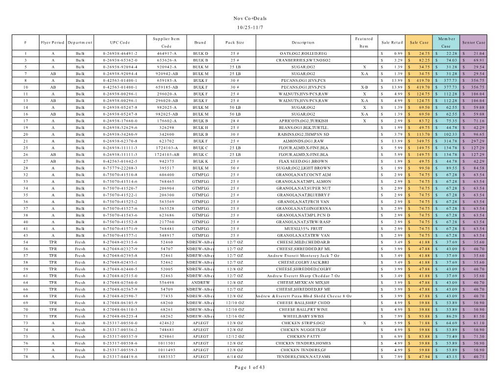 Nov Co+Deals 10/25-11/7 Page 1 of 43