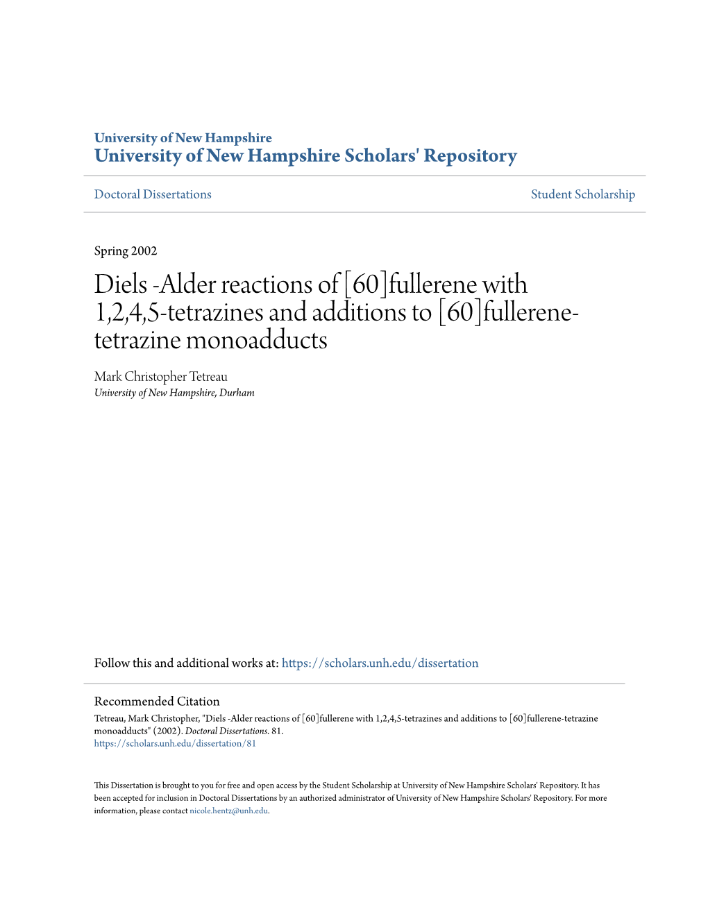 [60]Fullerene-Tetrazine Monoadducts