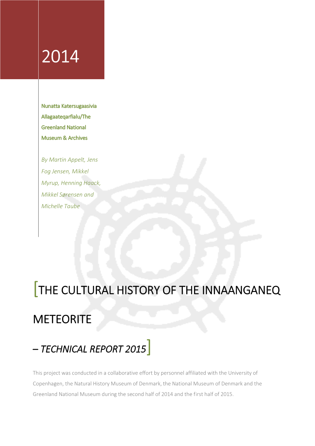 Archaeological Survey Savissivik 2014