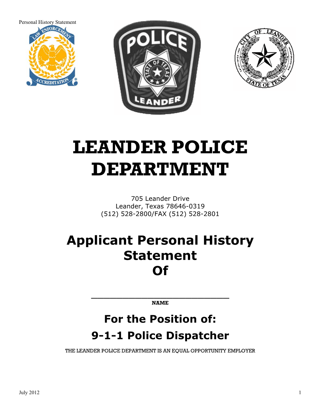 Leander Police Department
