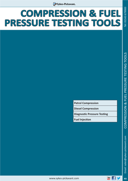 Compression & Fuel Pressure Testing Tools