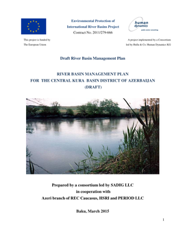 Draft River Basin Management Plan