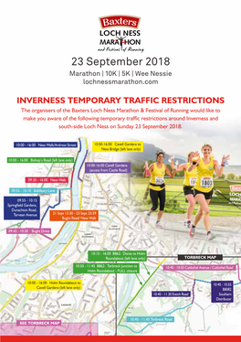 23 September 2018 Marathon | 10K | 5K | Wee Nessie Lochnessmarathon.Com