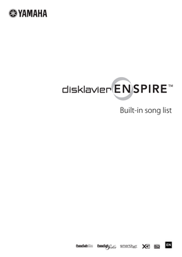 Disklavier ENSPIRE Song List