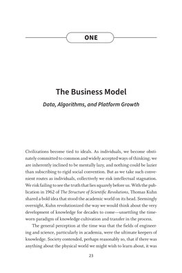 The Business Model Data, Algorithms, and Platform Growth