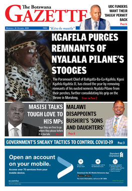 Kgafela Purges Remnants of Nyalala Pilane's Stooges