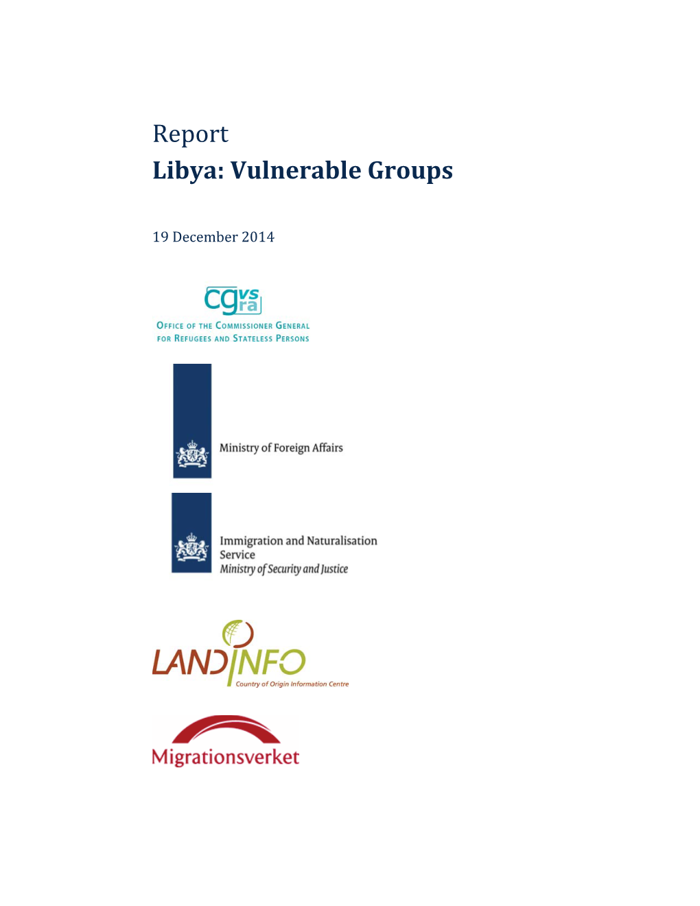 Report Libya: Vulnerable Groups