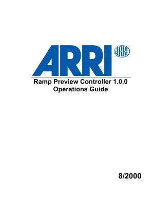 Ramp Preview Controller 1.0.0 Operations Guide