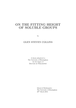 On the Fitting Height of Soluble Groups