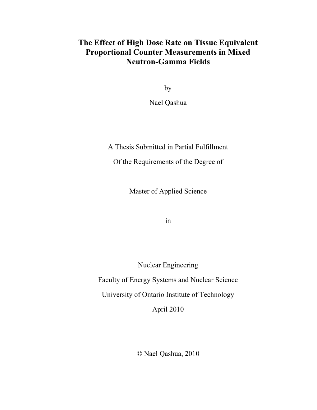 The Effect of High Dose Rate on Tissue Equivalent Proportional Counter Measurements in Mixed Neutron-Gamma Fields