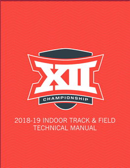 2018-19 Indoor Track & Field Technical Manual
