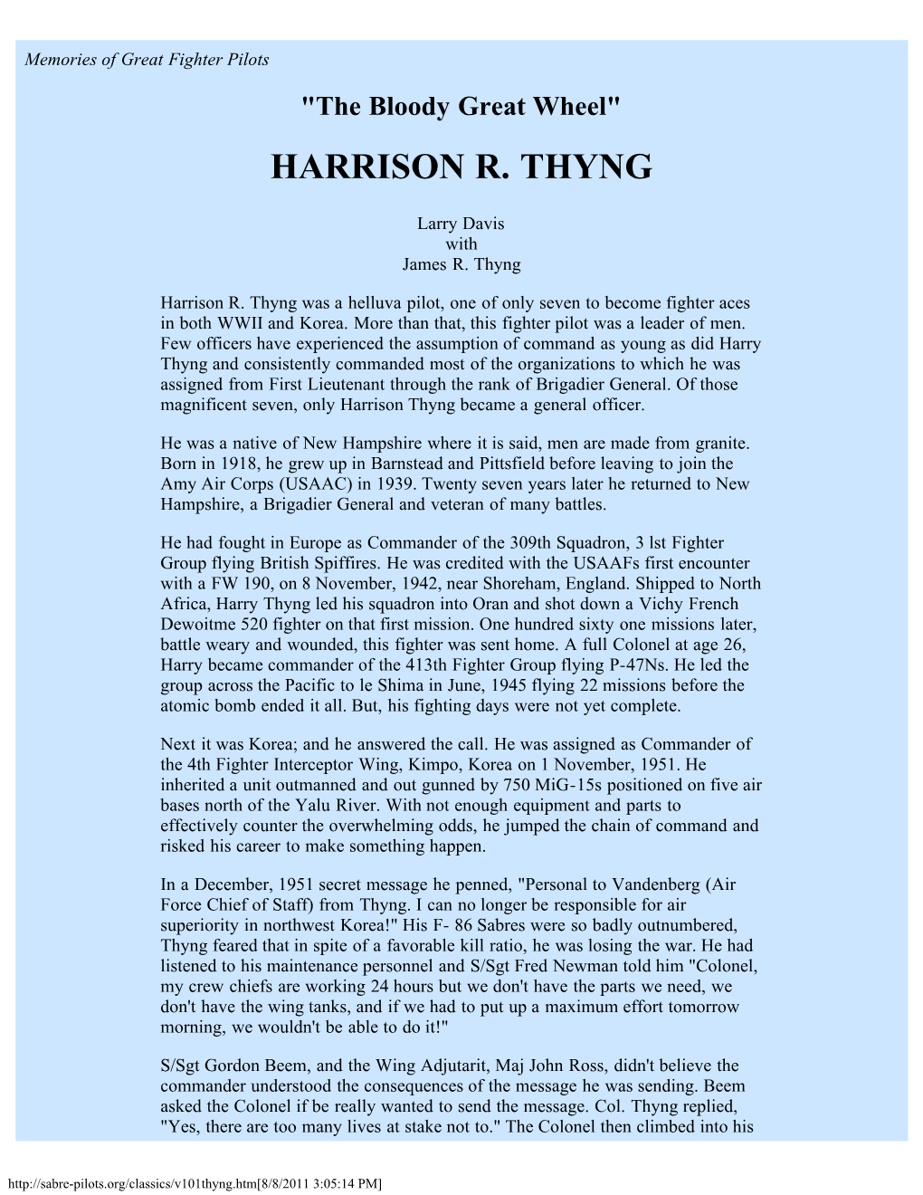 Harrison R. Thyng