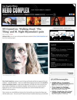 NY Comiccon: 'Walking Dead,'
