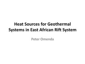 Omenda Geothermal Heat Sources in East Africa Rift System 2016