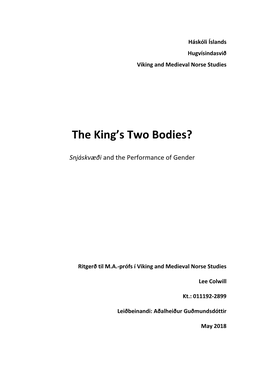The King's Two Bodies?
