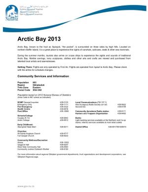 Arctic Bay 2013