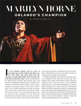 Marilyn Horne: Orlando's Champion
