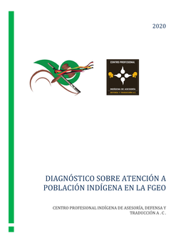 Diagnóstico Sobre Atención a Población Indígena En La Fgeo