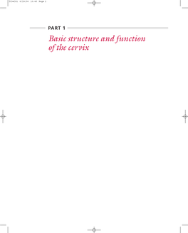 Basic Structure and Function of the Cervix Tc3ec01 6/29/06 10:45 Page 2 Tc3ec01 6/29/06 10:45 Page 3