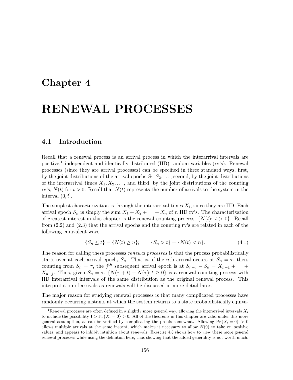 Renewal Processes