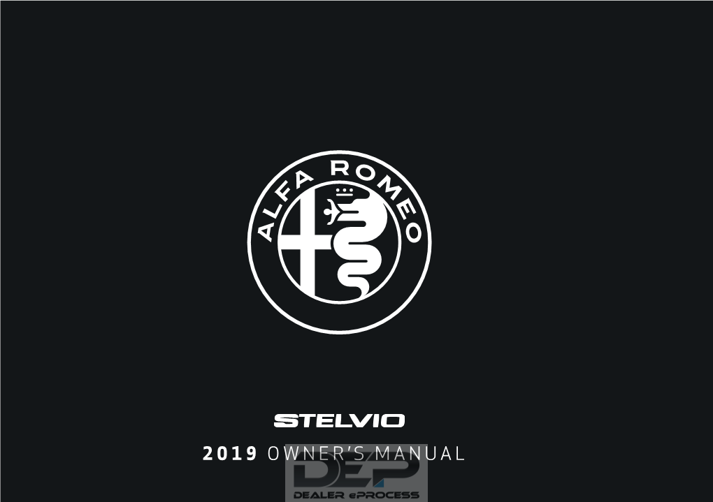 2019 Alfa Romeo Stelvio Owner's Manual