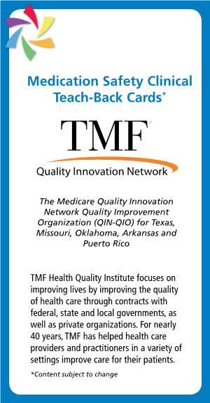 Clinical Teach Back Cards