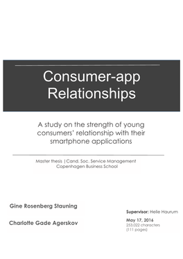 Consumer-App Relationships