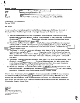E-Mail Dated 30 January 2012 To: George Wilson, Subject: RE: Info In