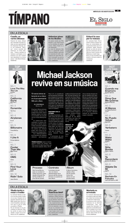 Michael Jackson Revive En Su Música