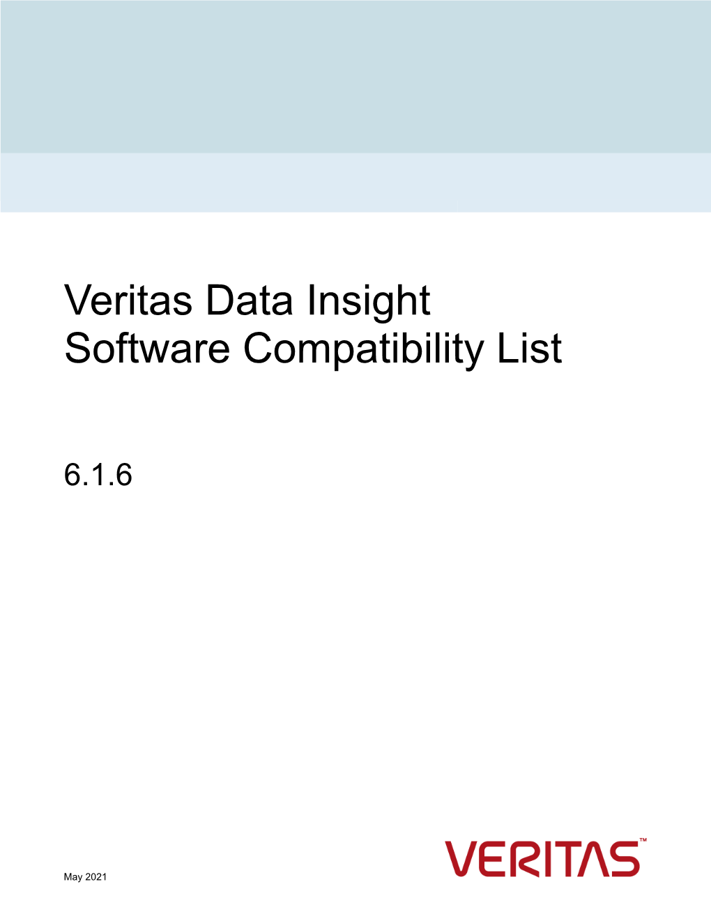 Veritas Data Insight Software Compatibility List