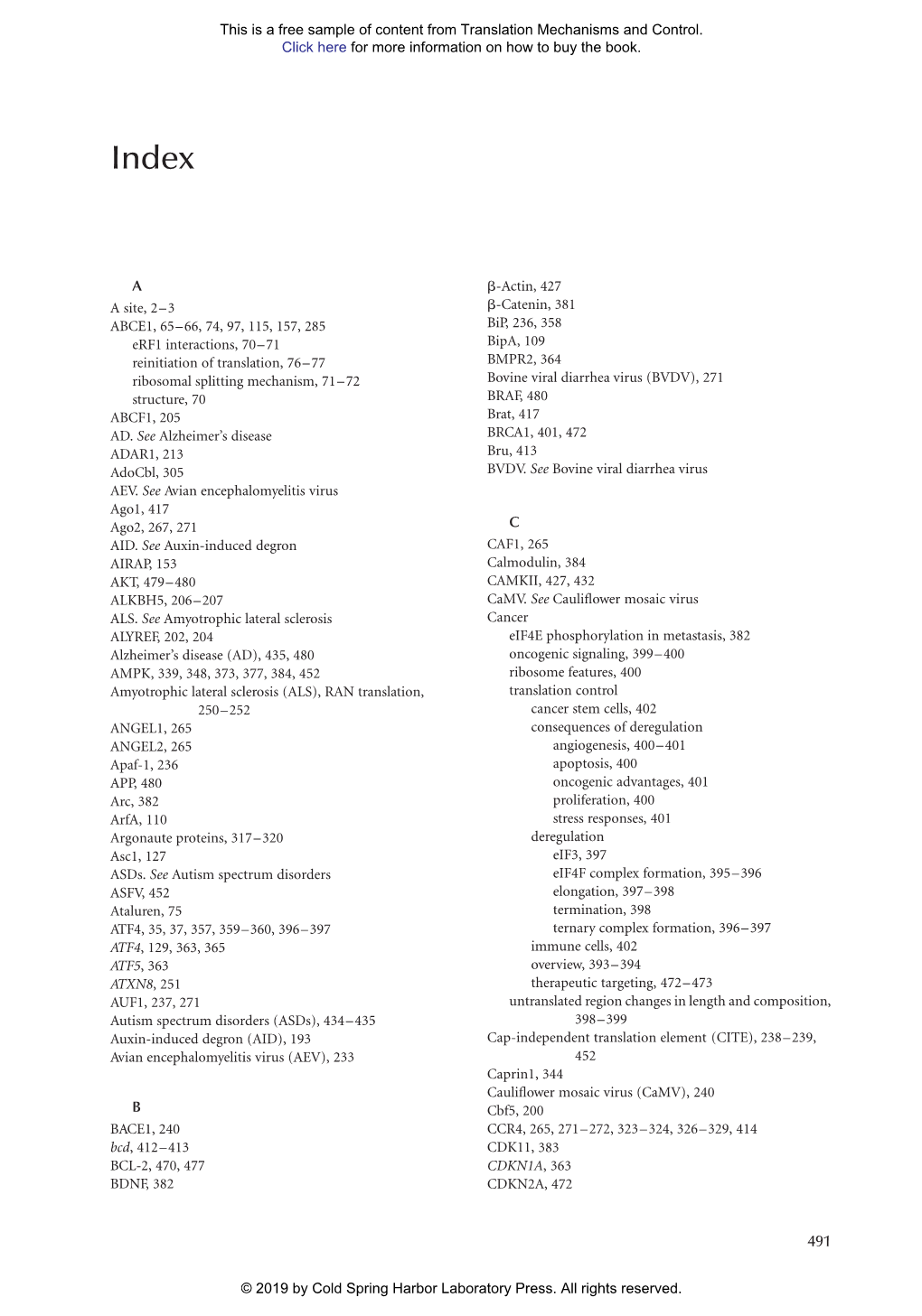 Translation Mechanisms and Control