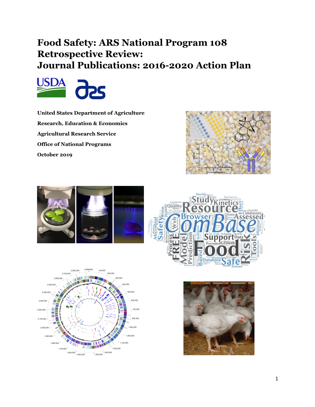 Food Safety: ARS National Program 108 Retrospective Review: Journal Publications: 2016-2020 Action Plan