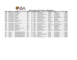 Arizona Commercial TV Stations + ABA Members