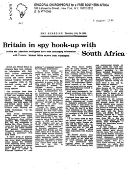 Britain in Spy Hook-Up Witjt