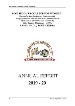 Annual Report 2019 - 20