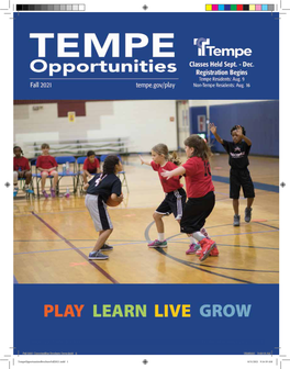 Fall 2021 Tempe Opportunities Brochure